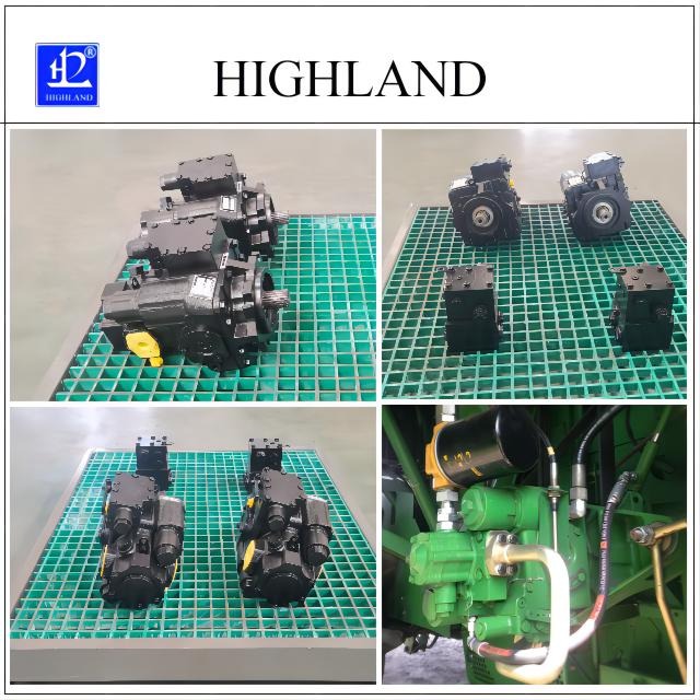 Hydraulic pump for rice harvester