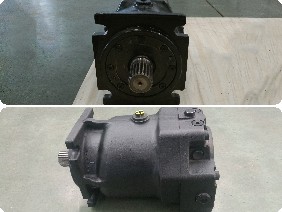 Green edamame harvester hydraulic motor