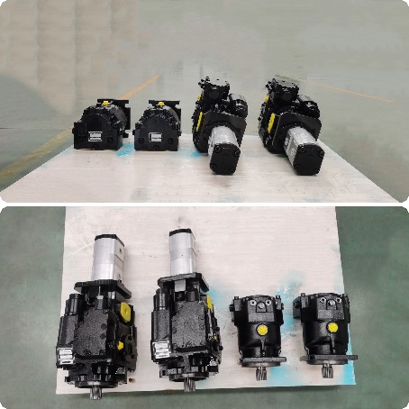 Series connectable pump hydraulic transmission system