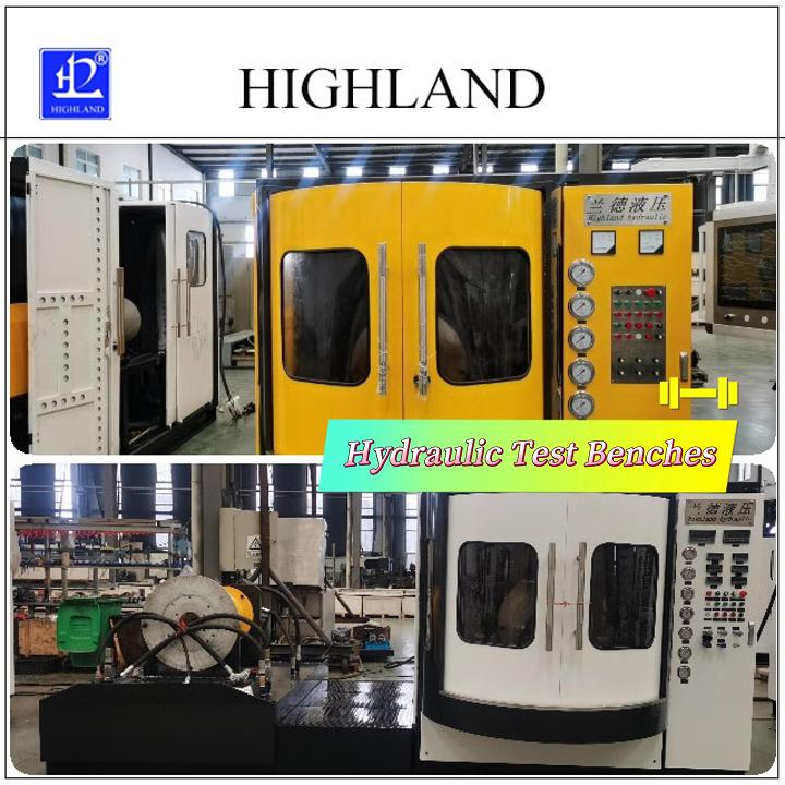 hydraulic test bench clear pipe connect