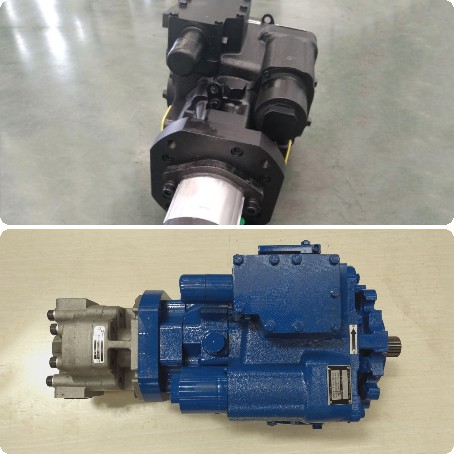 Series connectable pump hydraulic transmission system