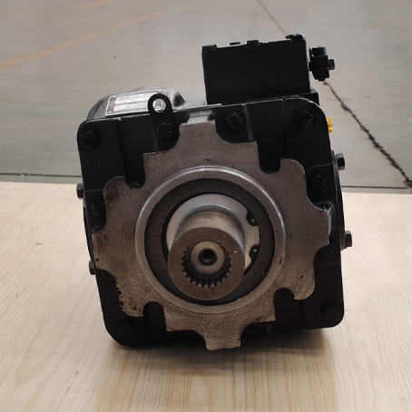 Snow plow hydraulic piston pump