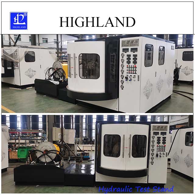 hydraulic test bench clear pipe connect