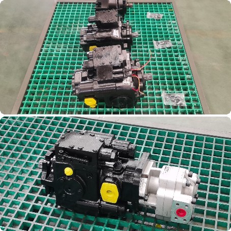 Sugarcane harvester hydraulic transmission system