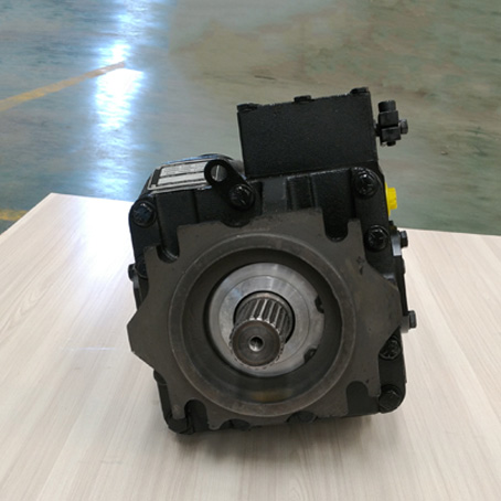 Two-point electronically controlled axial piston pump