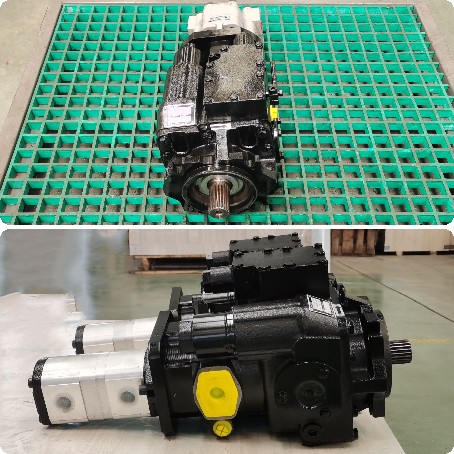 Sugarcane harvester hydraulic transmission system