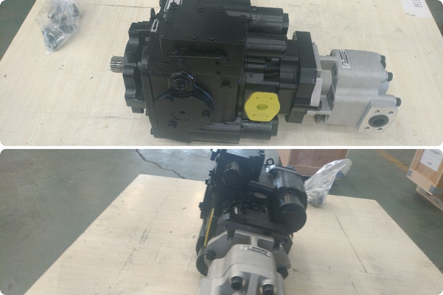 Soybean harvester hydraulic pump motor system