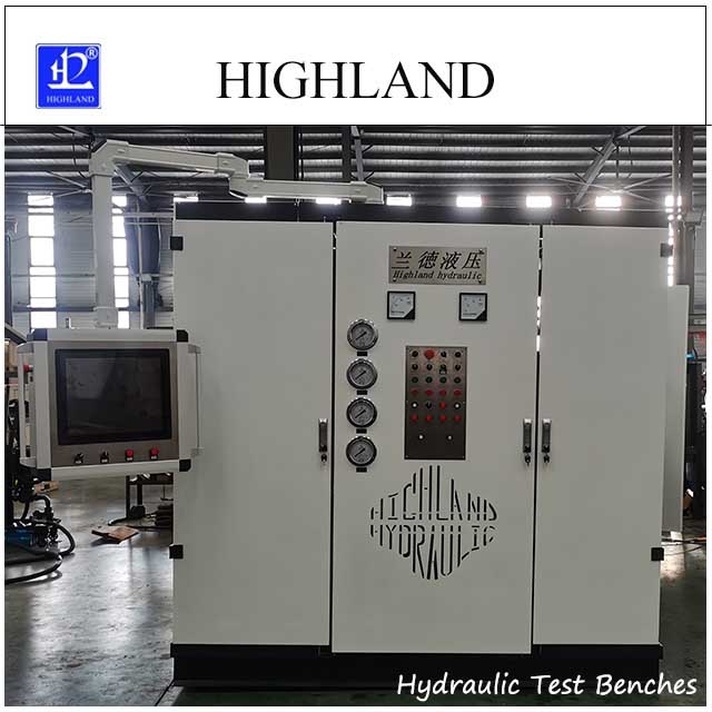 Hydraulic test bench clear pipe connect