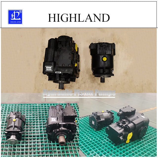 Combine harvester hydraulic piston pump