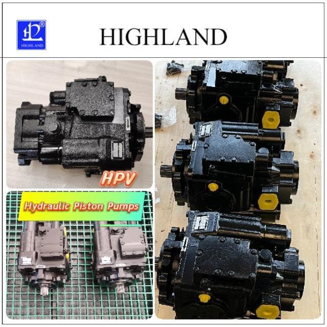 High pressure hydraulic piston pump