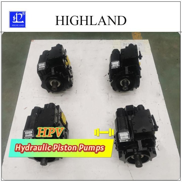 Road roller hydraulic pump