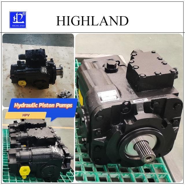 High pressure piston pump for mixer truck